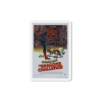 Spider Man The Dragon's Challenge 1979 Movie Poster Die-Cut Magnet-4 Inch-The Sticker Space