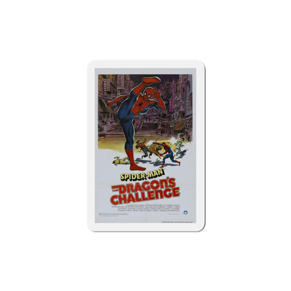 Spider Man The Dragon's Challenge 1979 Movie Poster Die-Cut Magnet-6 Inch-The Sticker Space