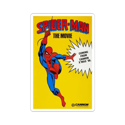 SPIDER-MAN THE MOVIE (UNRELEASED MOVIE) Movie Poster - STICKER Vinyl Kiss-Cut Decal 2 Inch White - The Sticker Space