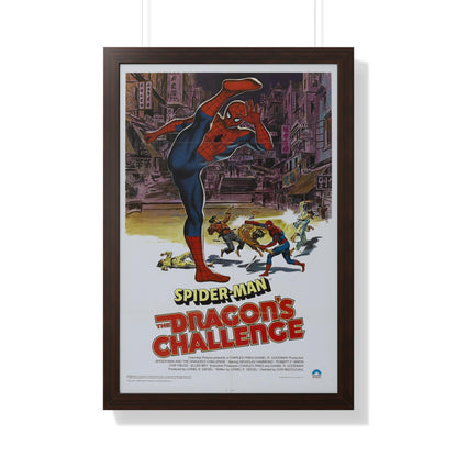 SPIDERMAN THE DRAGON'S CHALLENGE 1979 - Framed Movie Poster-20" x 30"-The Sticker Space