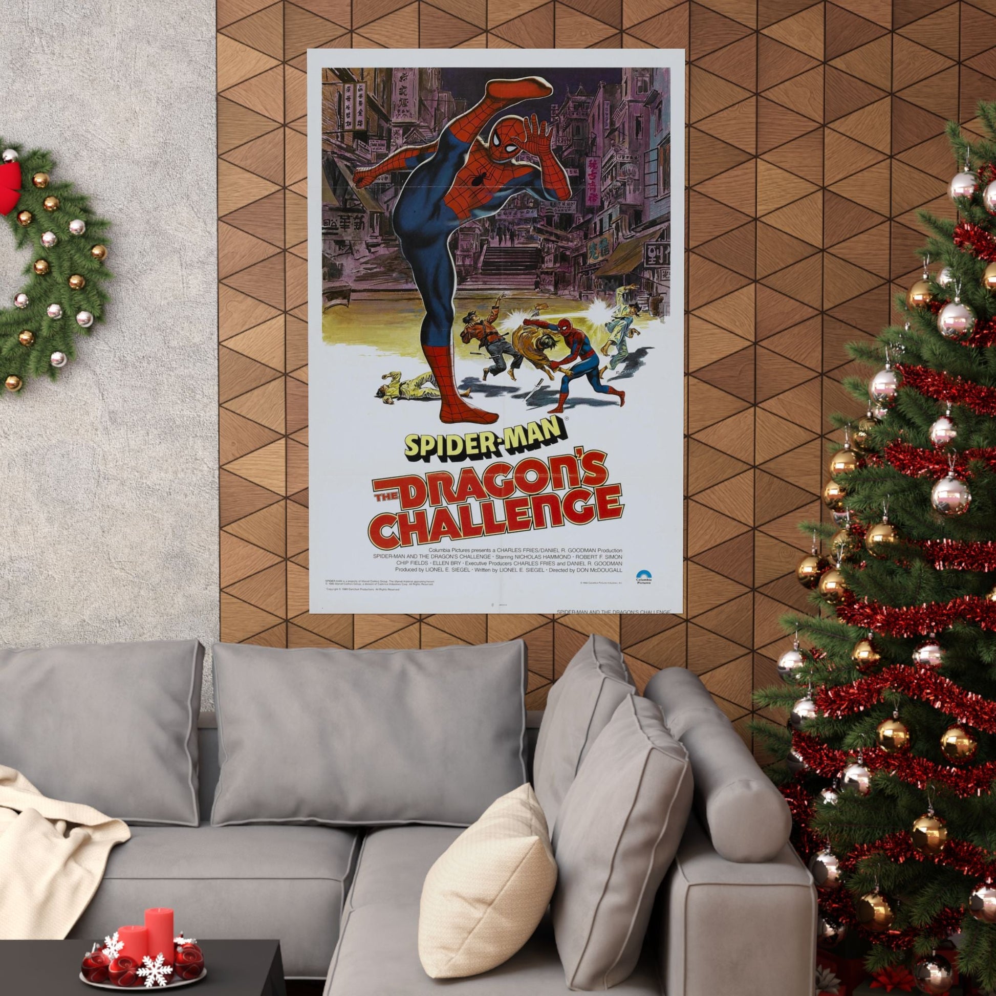 SPIDERMAN THE DRAGON'S CHALLENGE 1979 - Paper Movie Poster-The Sticker Space