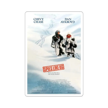 Spies Like Us 1985 Movie Poster - STICKER Vinyl Kiss-Cut Decal 3 Inch White - The Sticker Space