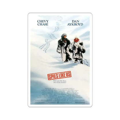 Spies Like Us 1985 Movie Poster - STICKER Vinyl Kiss-Cut Decal 4 Inch White - The Sticker Space