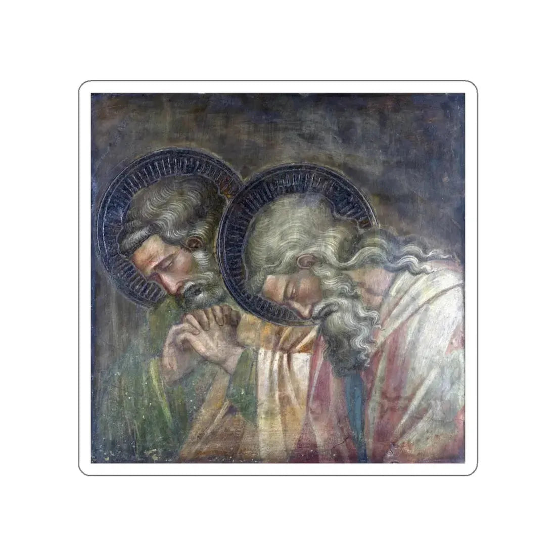 SPINELLO ARETINO - Two Haloed Mourners (Artwork) STICKER Vinyl Die-Cut Decal White Die-Cut 5 Inch - The Sticker Space