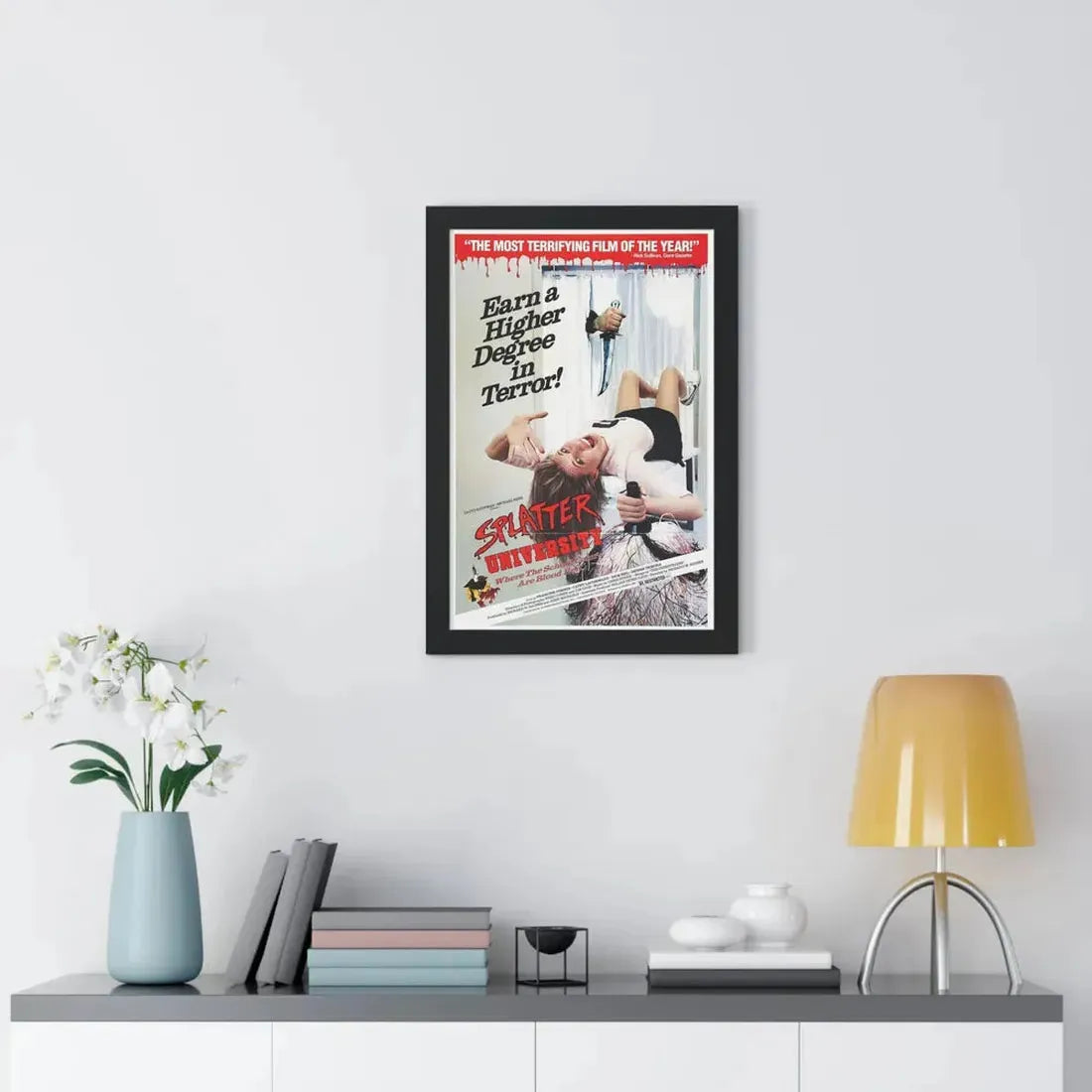 SPLATTER UNIVERSITY 1984 - Framed Movie Poster - The Sticker Space