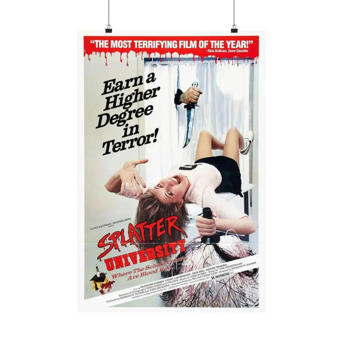 SPLATTER UNIVERSITY 1984 - Paper Movie Poster 20″ x 30″ Matte - The Sticker Space