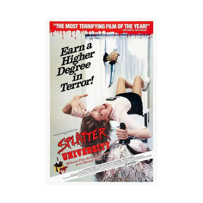 SPLATTER UNIVERSITY 1984 - Paper Movie Poster - The Sticker Space