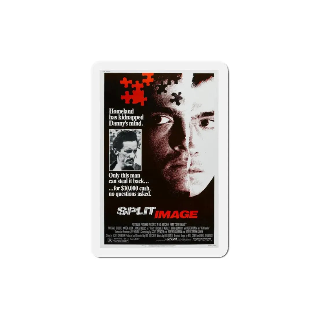 Split Image 1982 Movie Poster Refrigerator Magnet 3 Inch - The Sticker Space