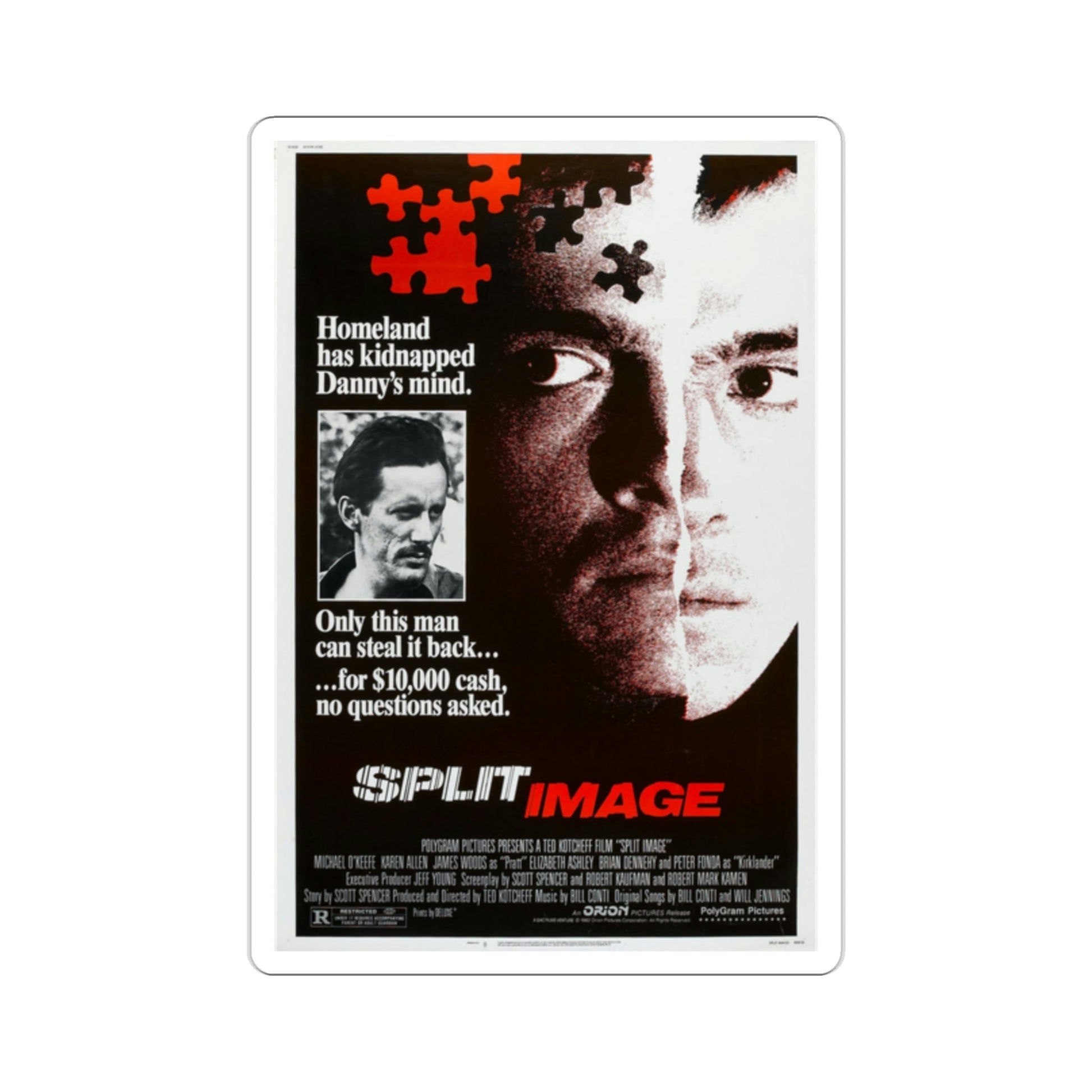 Split Image 1982 Movie Poster STICKER Vinyl Die-Cut Decal-2 Inch-The Sticker Space