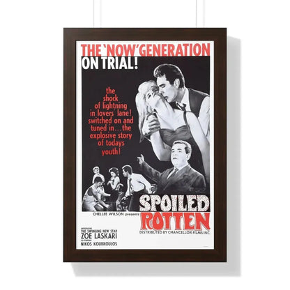 SPOILED ROTTEN 1961 - Framed Movie Poster 16″ x 24″ Walnut - The Sticker Space