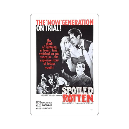 SPOILED ROTTEN 1961 Movie Poster - STICKER Vinyl Kiss-Cut Decal 3 Inch White - The Sticker Space