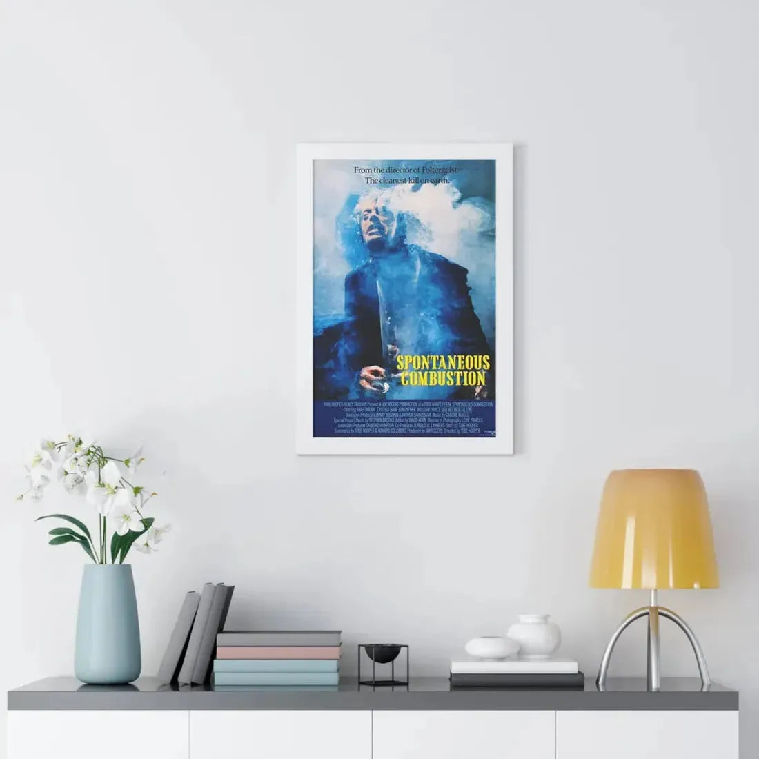 SPONTANEOUS COMBUSTION 1989 - Framed Movie Poster - The Sticker Space