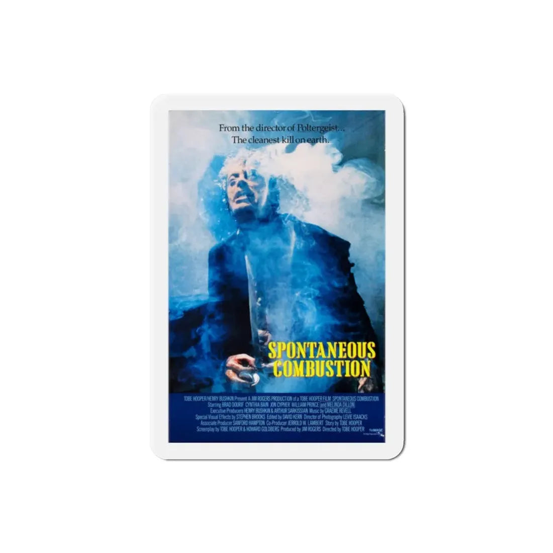 Spontaneous Combustion 1990 Movie Poster Refrigerator Magnet 2 Inch - The Sticker Space