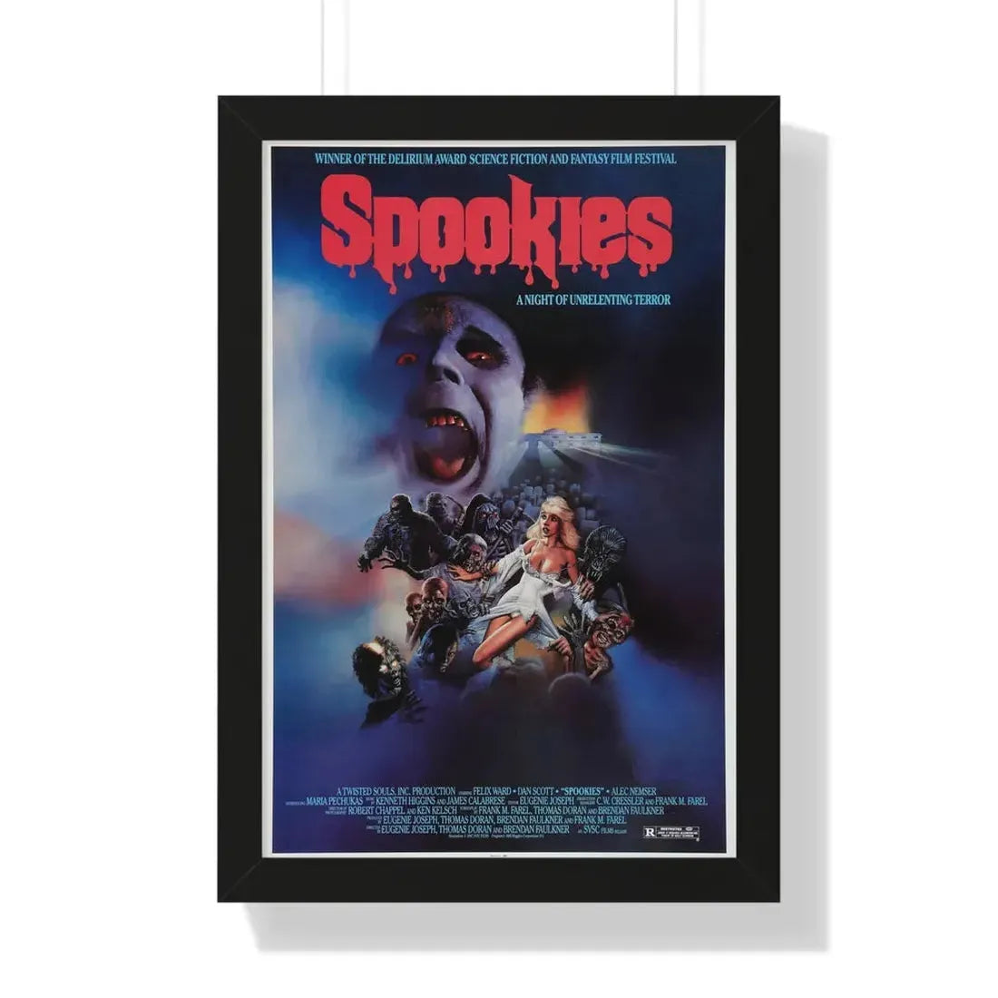 SPOOKIES 1986 - Framed Movie Poster 16″ x 24″ Black - The Sticker Space