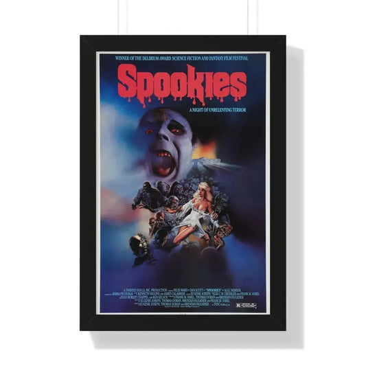 SPOOKIES 1986 - Framed Movie Poster 16″ x 24″ Black - The Sticker Space