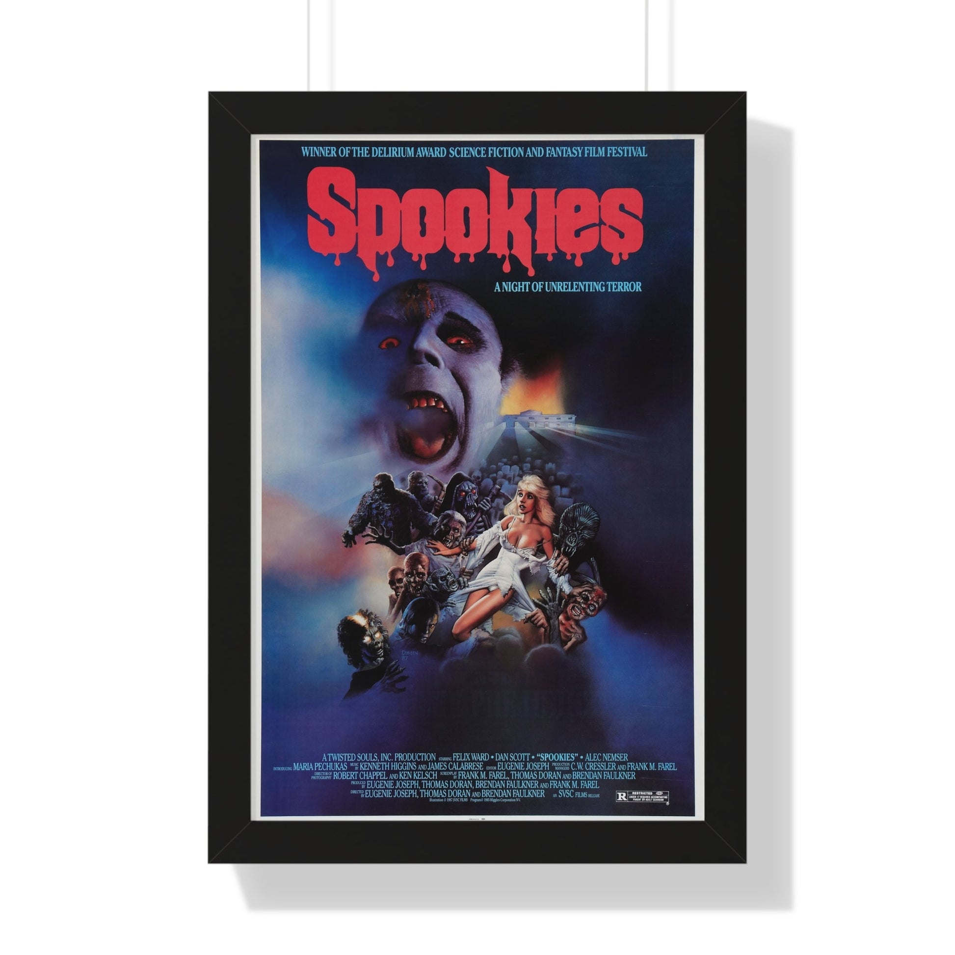 SPOOKIES 1986 - Framed Movie Poster-16″ x 24″-The Sticker Space