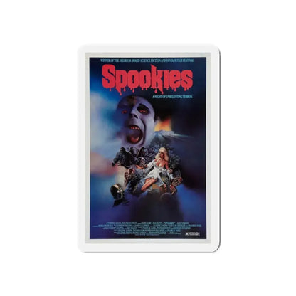 SPOOKIES 1986 Movie Poster - Refrigerator Magnet 3 Inch Die-Cut - The Sticker Space