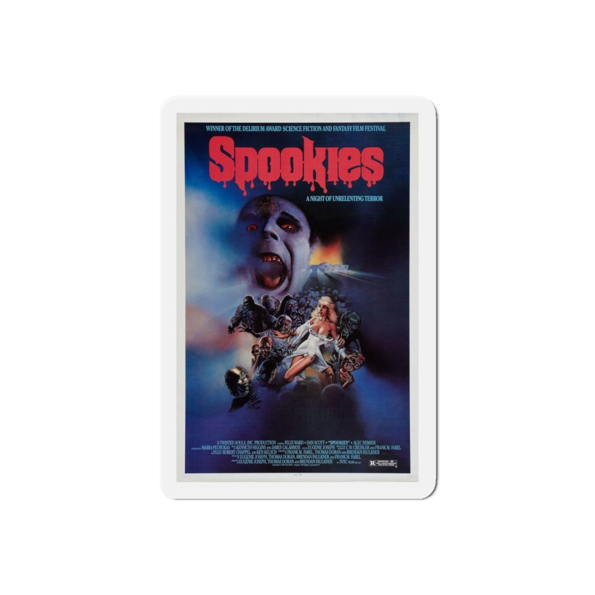 SPOOKIES 1986 Movie Poster - Refrigerator Magnet-5" x 5"-The Sticker Space