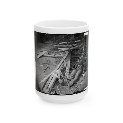 Spotsylvania Court House, Va., Vicinity. Body Of A Confederate Soldier Near Mrs. Alsop's House (U.S. Civil War) White Coffee Mug-15oz-The Sticker Space