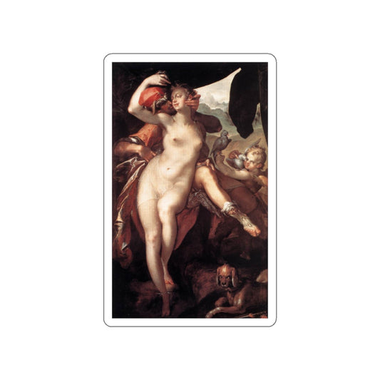 SPRANGER, Bartholomaeus - Venus and Adonis (Artwork) STICKER Vinyl Die-Cut Decal-White-The Sticker Space