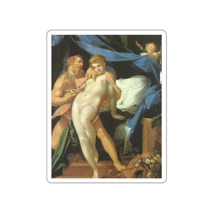 SPRANGER, Bartholomaeus - Vulcan and Maia (Artwork) STICKER Vinyl Die-Cut Decal White Die-Cut 4 Inch - The Sticker Space