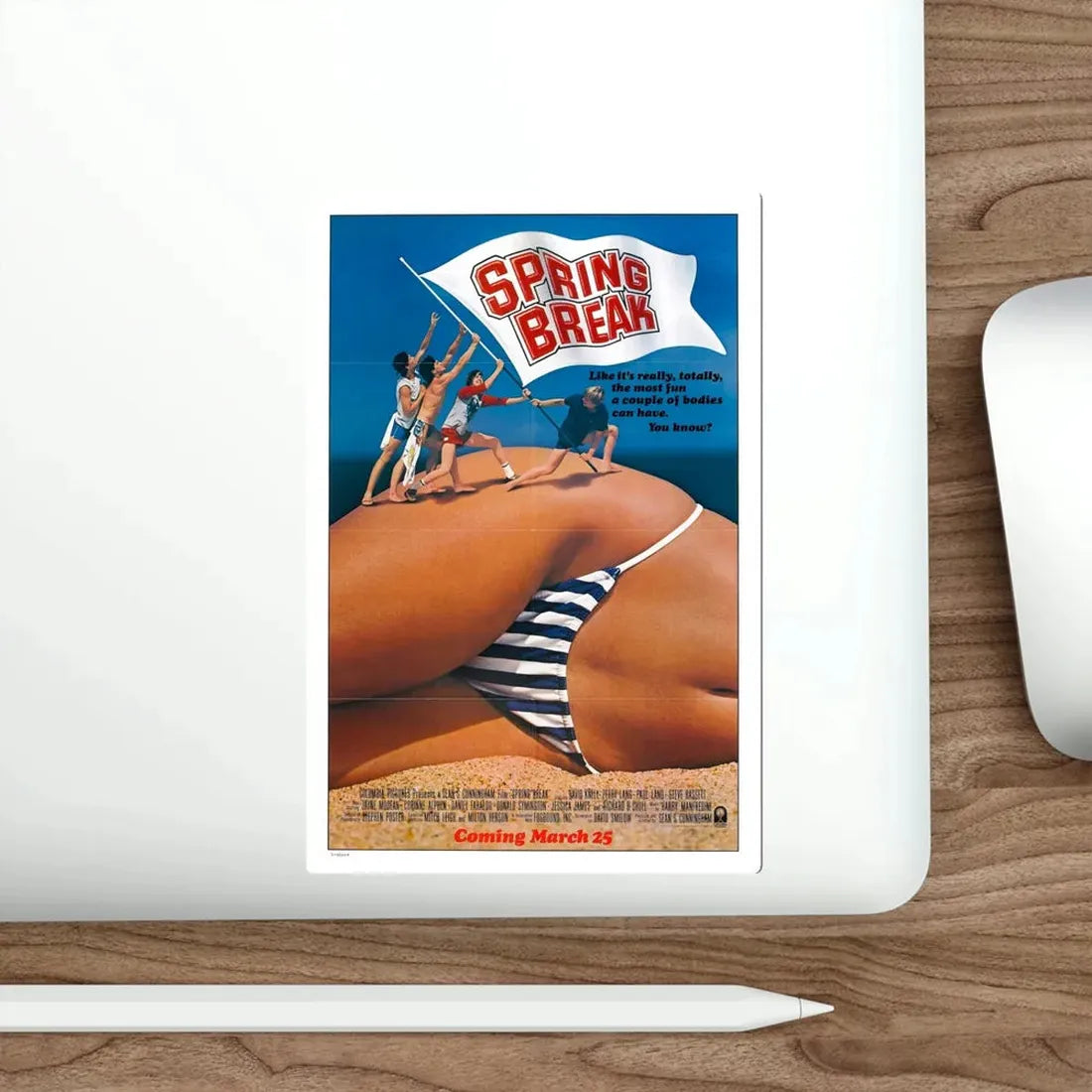 Spring Break 1983 Movie Poster STICKER Vinyl Die-Cut Decal - The Sticker Space
