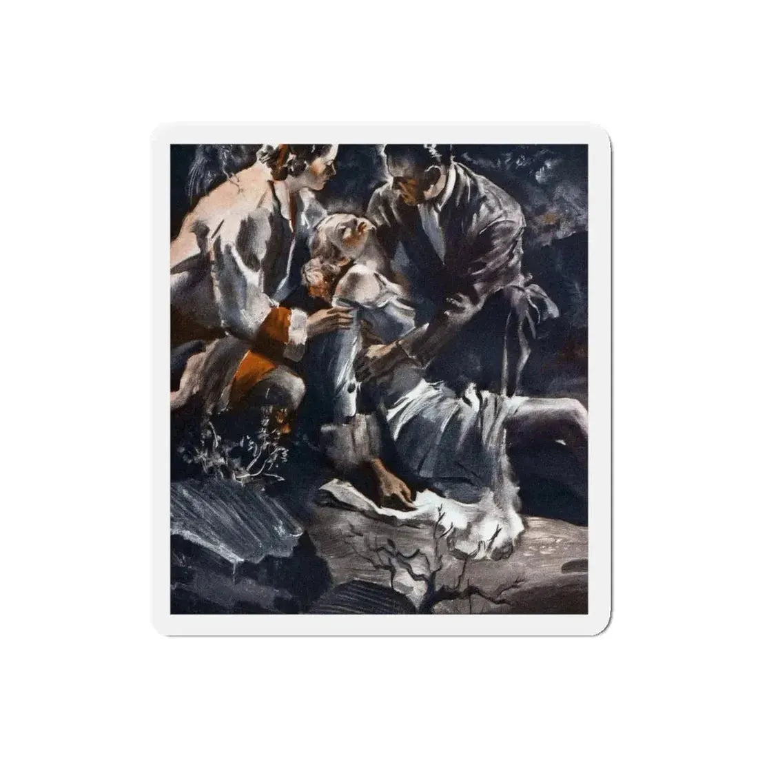 Spring Singing, Good Housekeeping, January 1938 (Magazine Illustration) Refrigerator Magnet 5 Inch Die-Cut - The Sticker Space