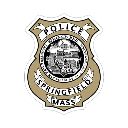 Springfield Police Department Massachusetts STICKER Vinyl Die-Cut Decal 2 Inch - The Sticker Space