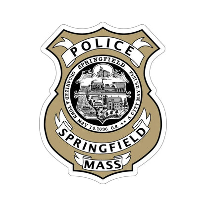 Springfield Police Department Massachusetts STICKER Vinyl Die-Cut Decal 5 Inch - The Sticker Space