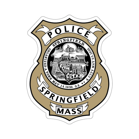 Springfield Police Department Massachusetts STICKER Vinyl Die-Cut Decal-6 Inch-The Sticker Space