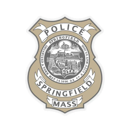Springfield Police Department Massachusetts - STICKER Vinyl Kiss-Cut Decal 2 Inch Transparent - The Sticker Space
