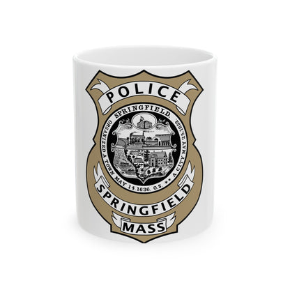 Springfield Police Department Massachusetts - White Coffee Mug-11oz-The Sticker Space