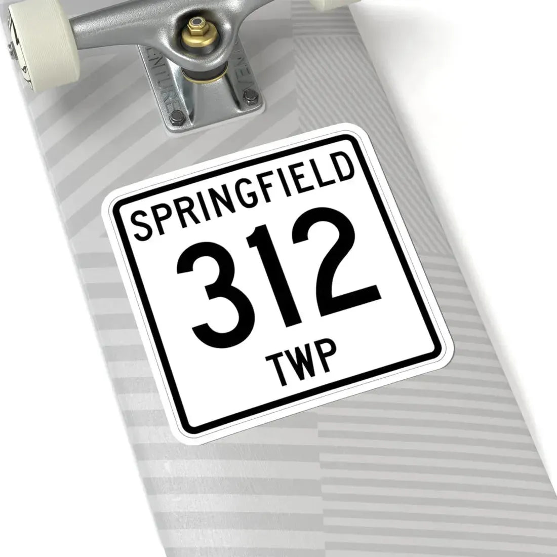 Springfield Township Route 312 Jefferson County Ohio (Ohio) (Road Sign) STICKER Vinyl Kiss-Cut Decal - The Sticker Space