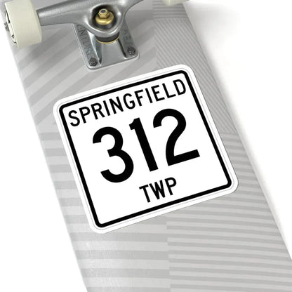 Springfield Township Route 312 Jefferson County Ohio (Ohio) (Road Sign) STICKER Vinyl Kiss-Cut Decal - The Sticker Space