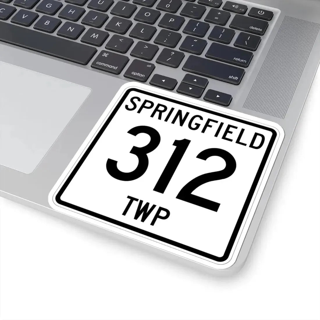 Springfield Township Route 312 Jefferson County Ohio (Ohio) (Road Sign) STICKER Vinyl Kiss-Cut Decal - The Sticker Space