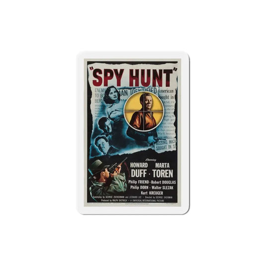 Spy Hunt 1950 Movie Poster Refrigerator Magnet 4 Inch - The Sticker Space
