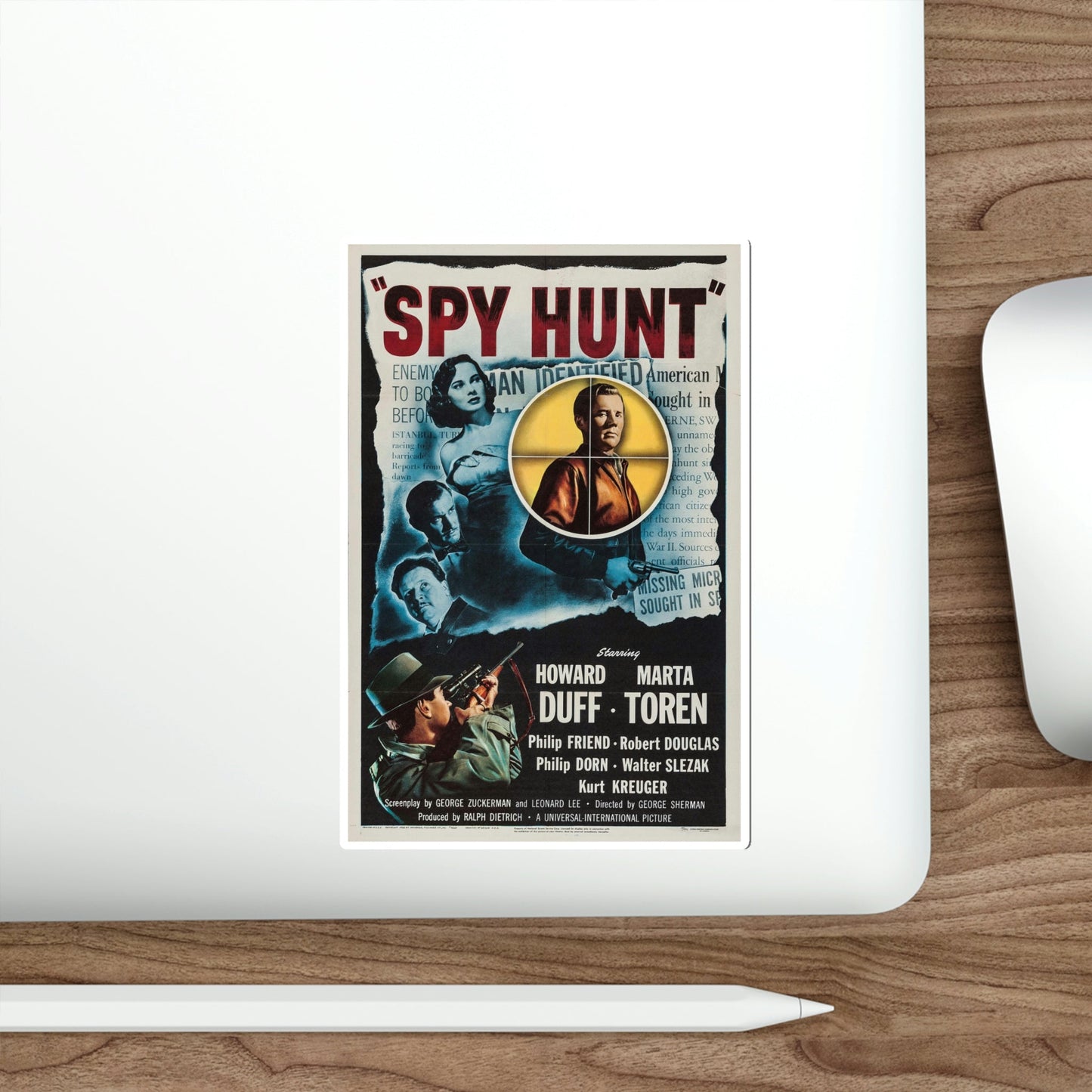 Spy Hunt 1950 Movie Poster STICKER Vinyl Die-Cut Decal-The Sticker Space