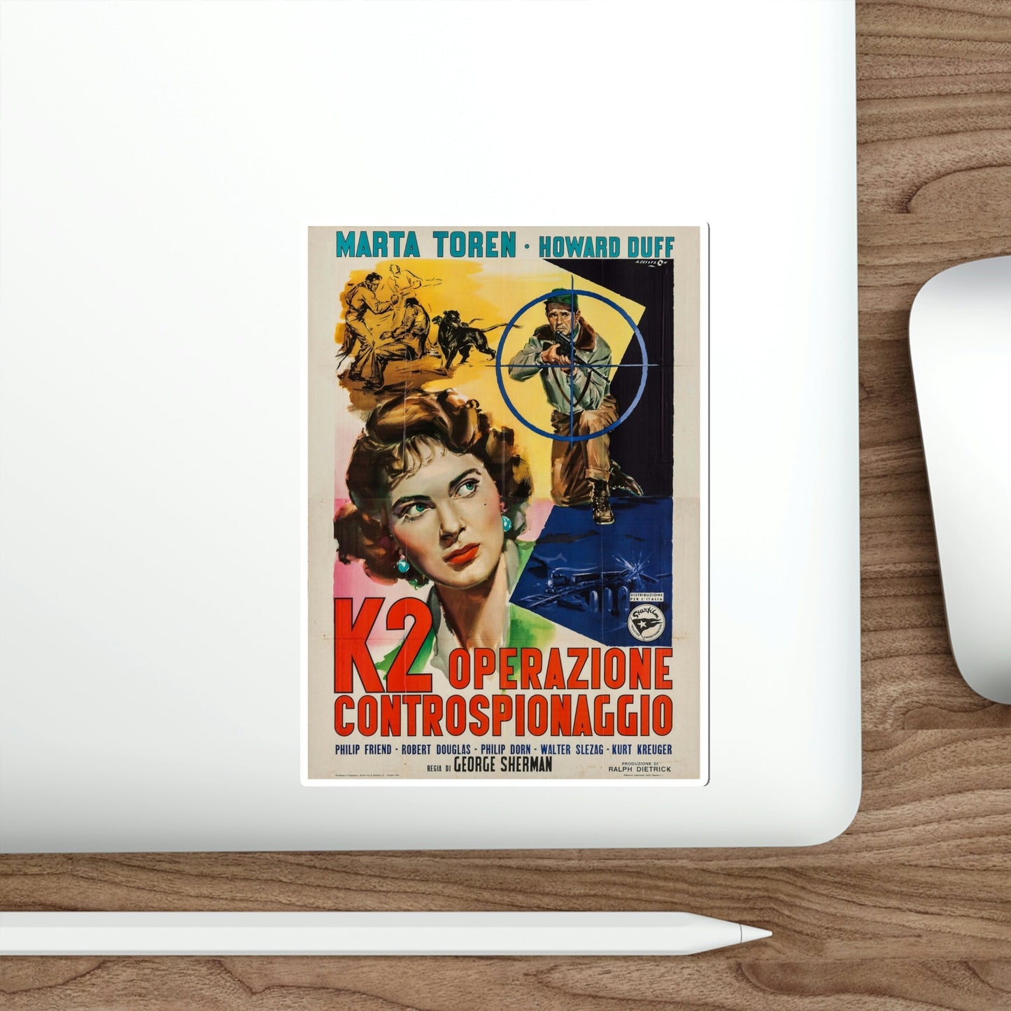Spy Hunt 1950 v2 Movie Poster STICKER Vinyl Die-Cut Decal-The Sticker Space