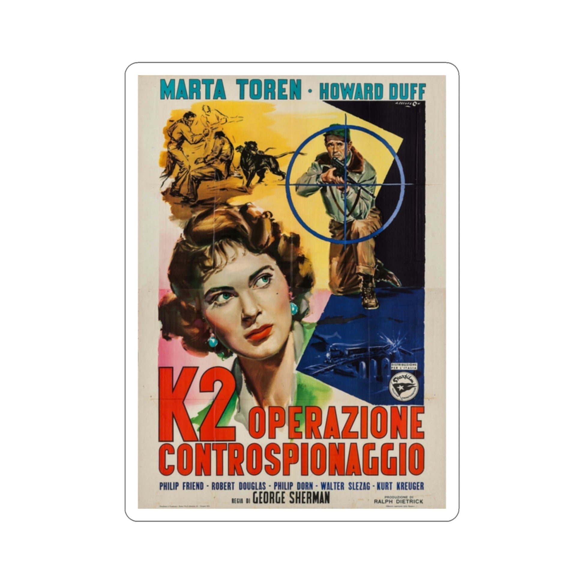 Spy Hunt 1950 v2 Movie Poster STICKER Vinyl Die-Cut Decal-2 Inch-The Sticker Space