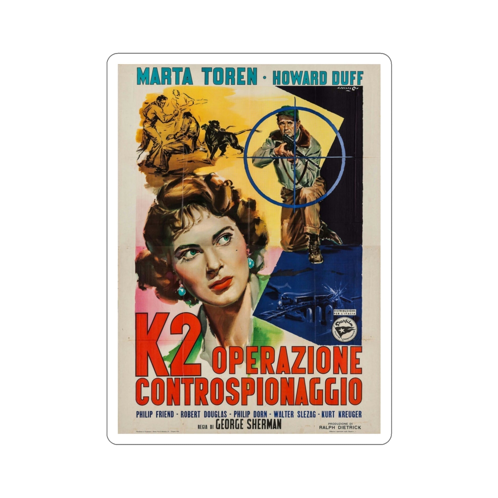 Spy Hunt 1950 v2 Movie Poster STICKER Vinyl Die-Cut Decal-3 Inch-The Sticker Space