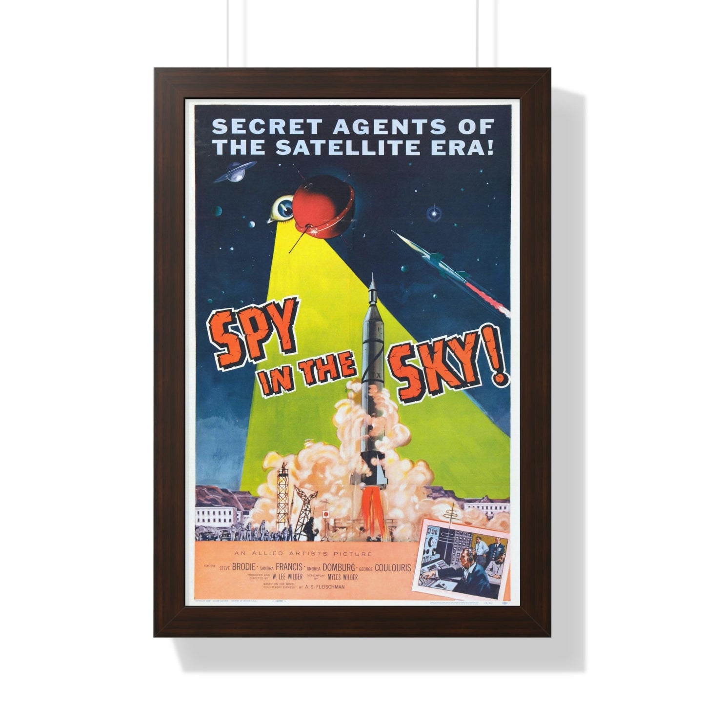 SPY IN THE SKY 1958 - Framed Movie Poster-16″ x 24″-The Sticker Space