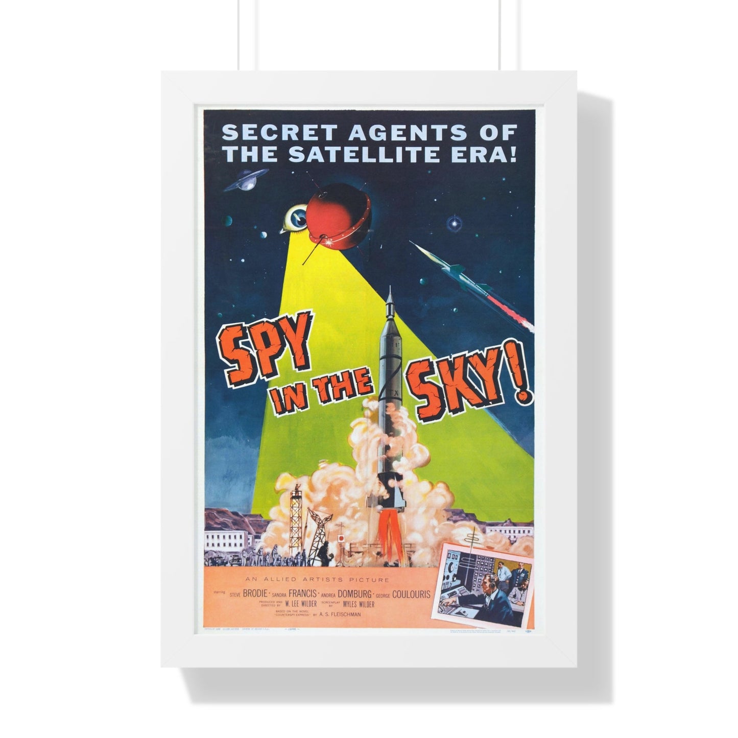 SPY IN THE SKY 1958 - Framed Movie Poster-16″ x 24″-The Sticker Space