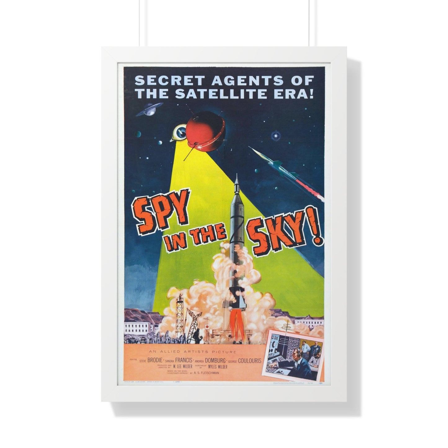 SPY IN THE SKY 1958 - Framed Movie Poster-20" x 30"-The Sticker Space