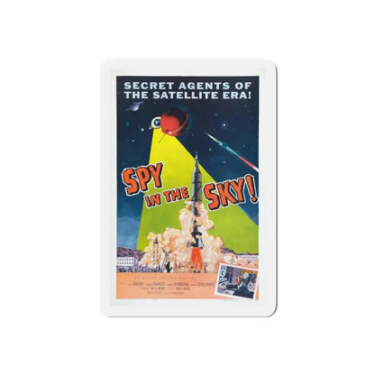 SPY IN THE SKY 1958 Movie Poster - Refrigerator Magnet 4 Inch Die-Cut - The Sticker Space