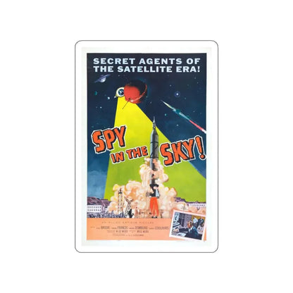 SPY IN THE SKY 1958 Movie Poster STICKER Vinyl Die-Cut Decal 3 Inch - The Sticker Space