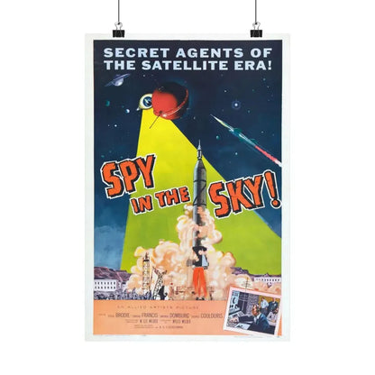 SPY IN THE SKY 1958 - Paper Movie Poster 12″ x 18″ Matte - The Sticker Space