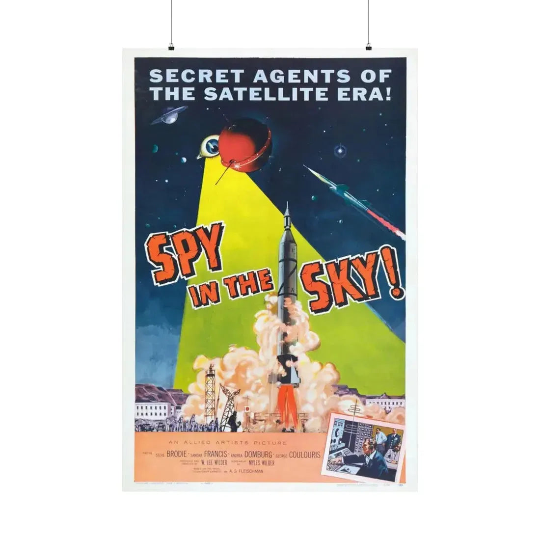 SPY IN THE SKY 1958 - Paper Movie Poster 36" x 54" Matte - The Sticker Space