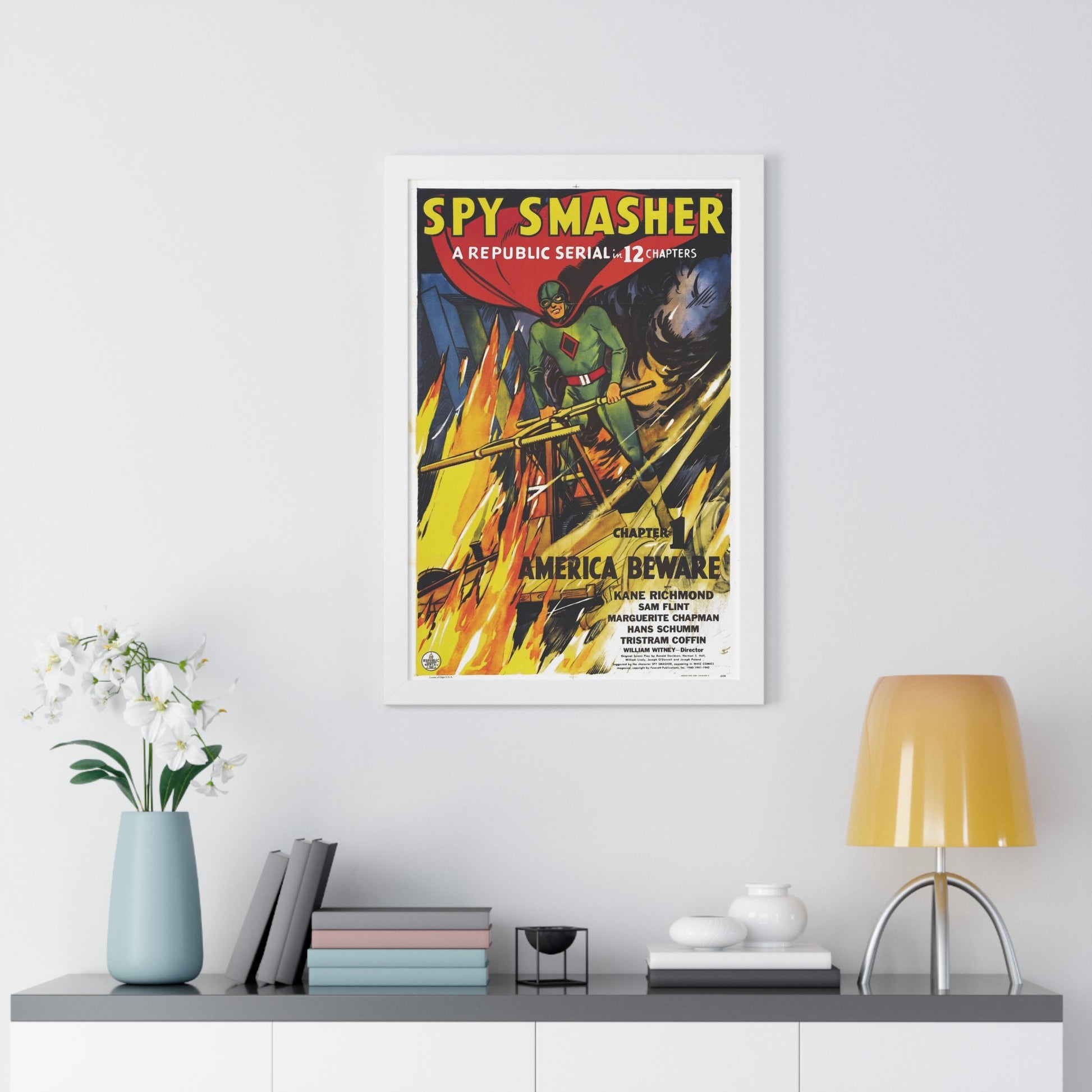 SPY SMASHER 1942 - Framed Movie Poster-The Sticker Space