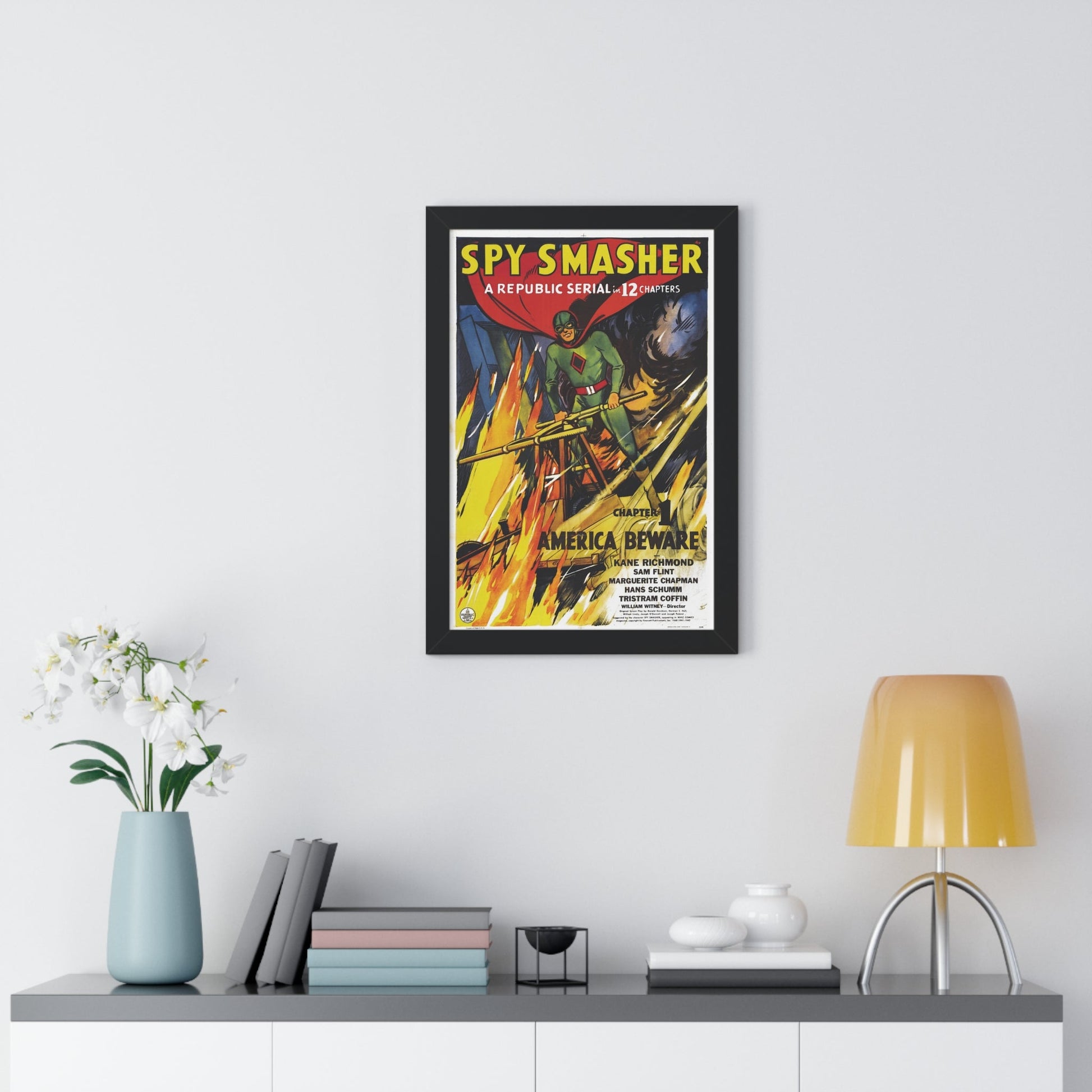 SPY SMASHER 1942 - Framed Movie Poster-The Sticker Space