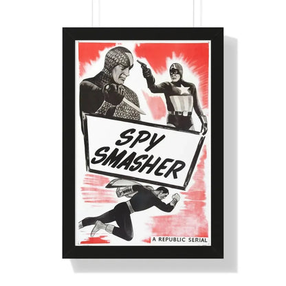 SPY SMASHER (2) 1942 - Framed Movie Poster 16″ x 24″ Black - The Sticker Space